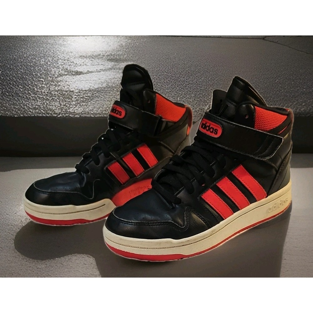Adidas Boys Postmove Mid GW0460 Black Basketball Shoes Sneakers Size 6